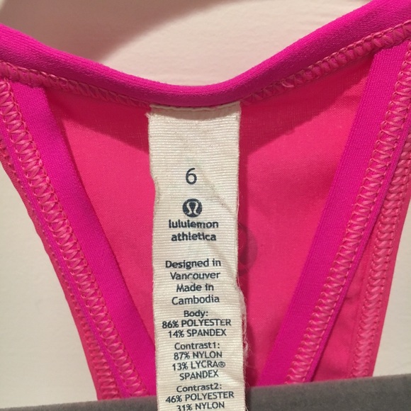 LULU Lemon workout top size 6 - Picture 3 of 4